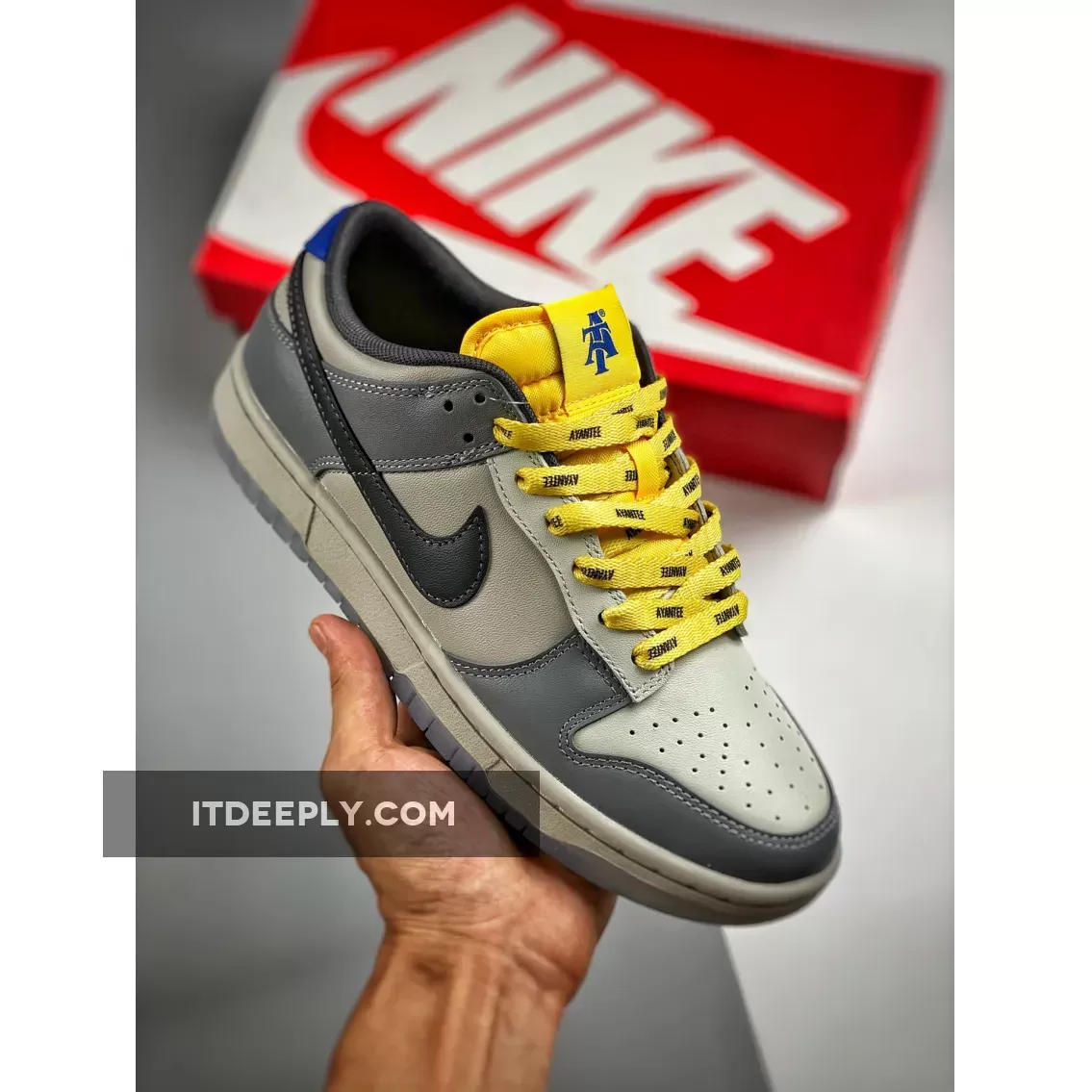 North Carolina A&T x Nike Dunk Low Cool Grey/Yellow-Blue-Black-Sail / dunks north carolina