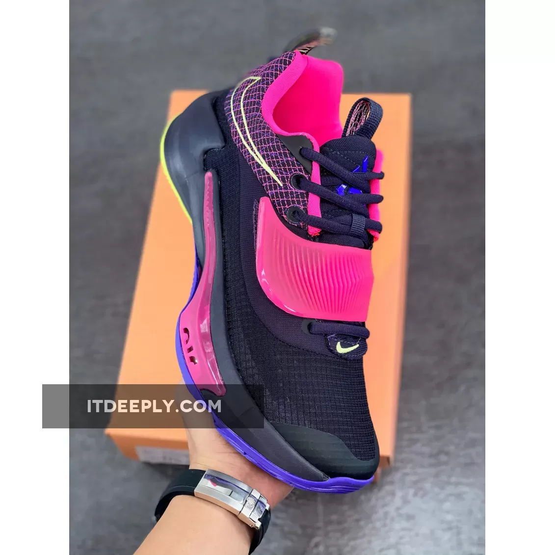 Nike Zoom Freak 3 Cave Purple/Light Lemon Twist/Pink Blast #nike zoom freak 3 pink