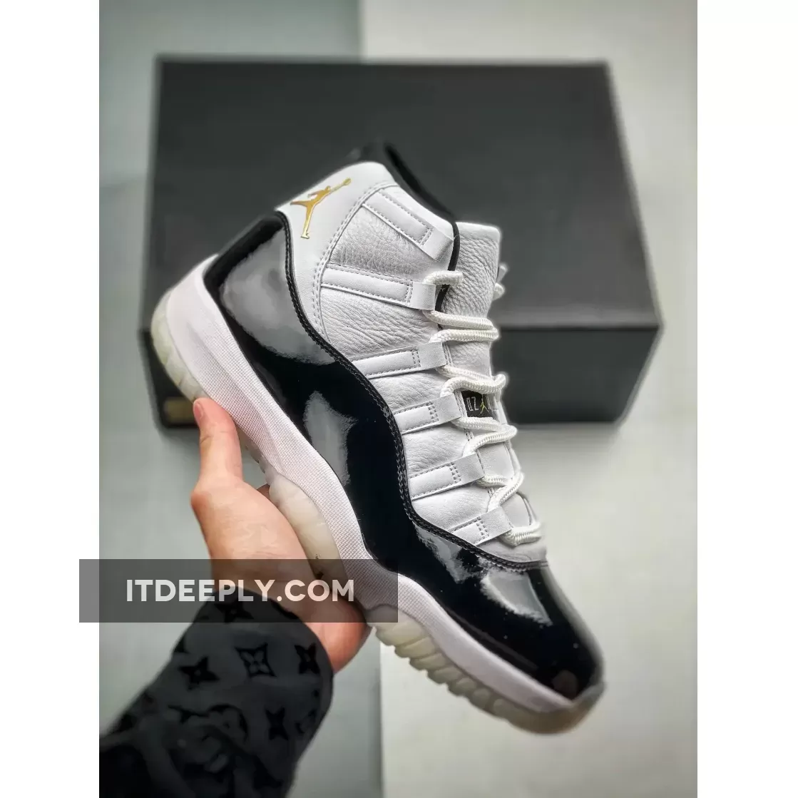 Air Jordan 11 'DMP' White/Black-Metallic Gold | dmp retro 11