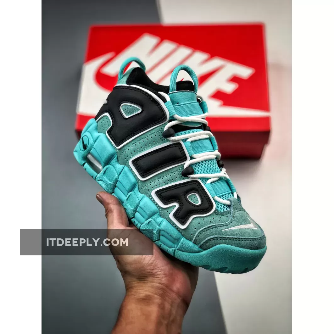 Nike Air More Uptempo Light Aqua/Black-White 415082-403