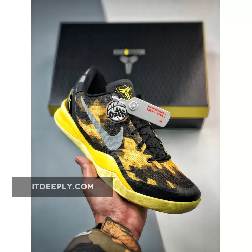 Nike Kobe 8 System Black/Grey-Vivid Sulfur-Electric | KOBE 8 BLACK