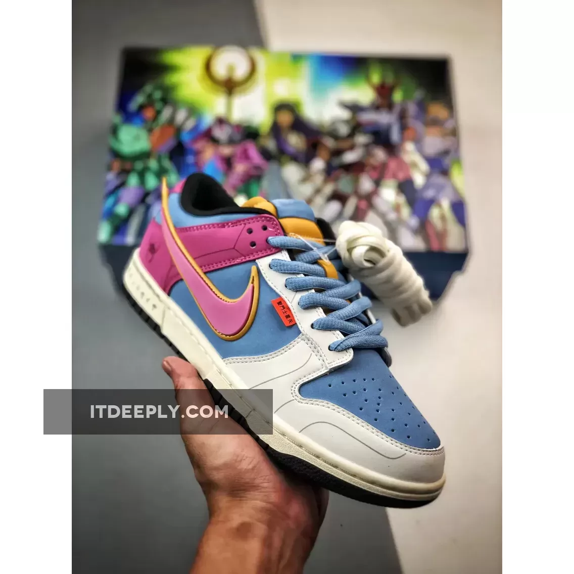 Saint Seiya x Nike Dunk Low Sail Red Blue | dunks red blue