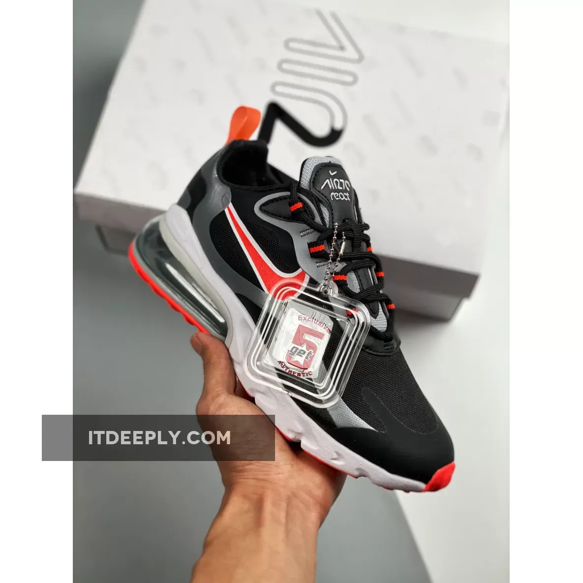 Nike Air Max 270 React Black Silver Red Restock CT1646-001