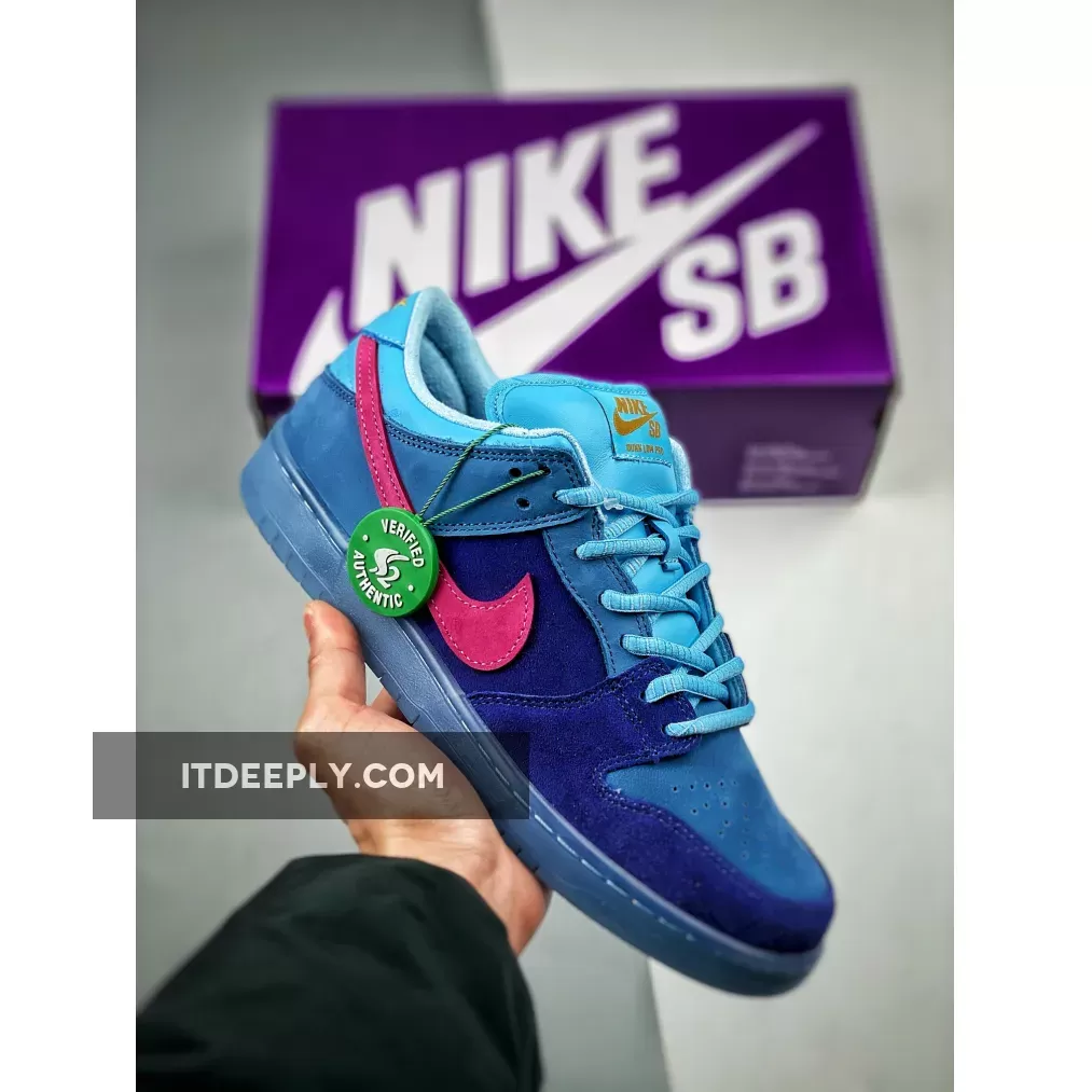 Run The Jewels x Nike SB Dunk Low Deep Royal Blue/Pink | blue dunks low DO9404-400