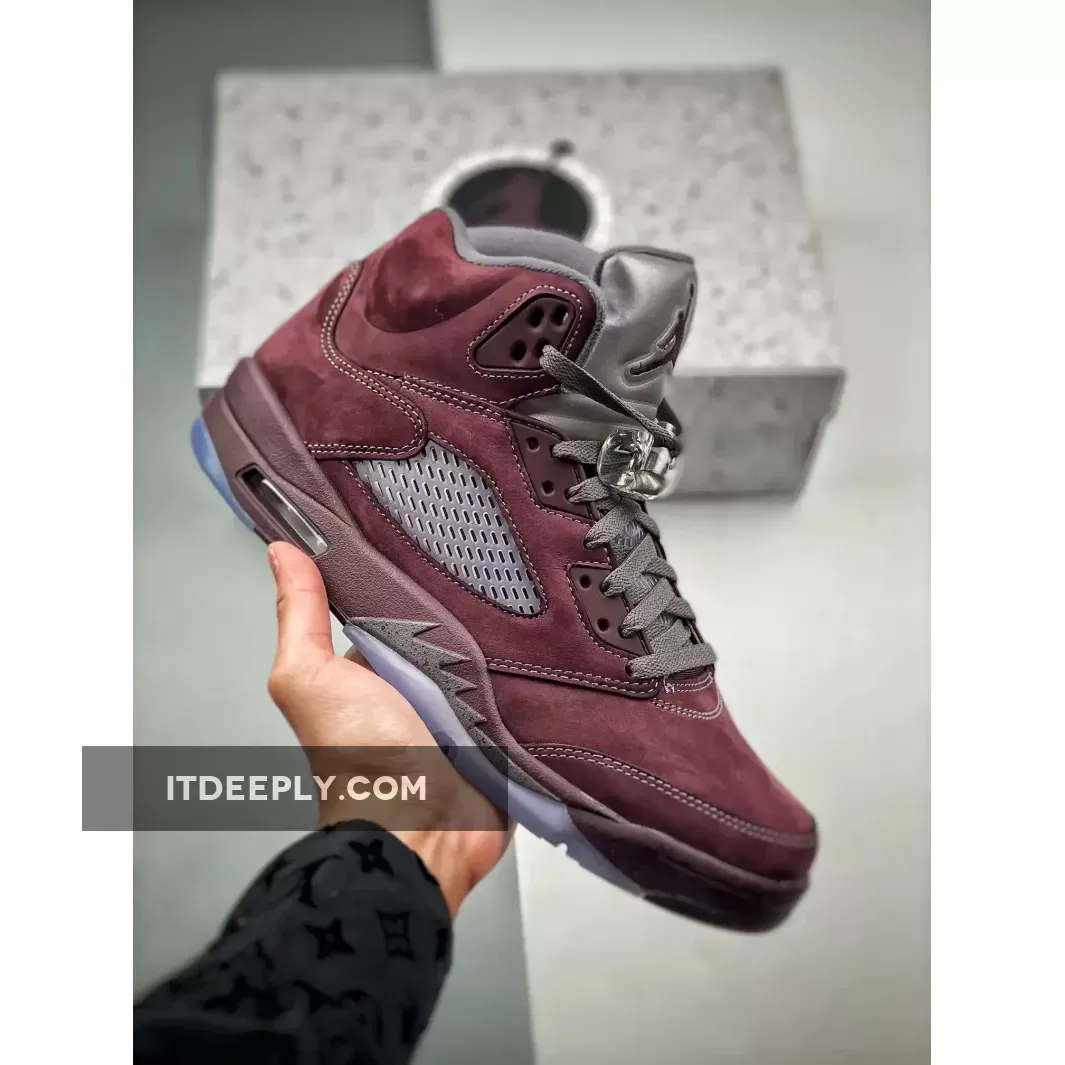 Burgundy 5 Jordan - Air Jordan 5 Burgundy/Light Graphite-Silver DZ4131-600