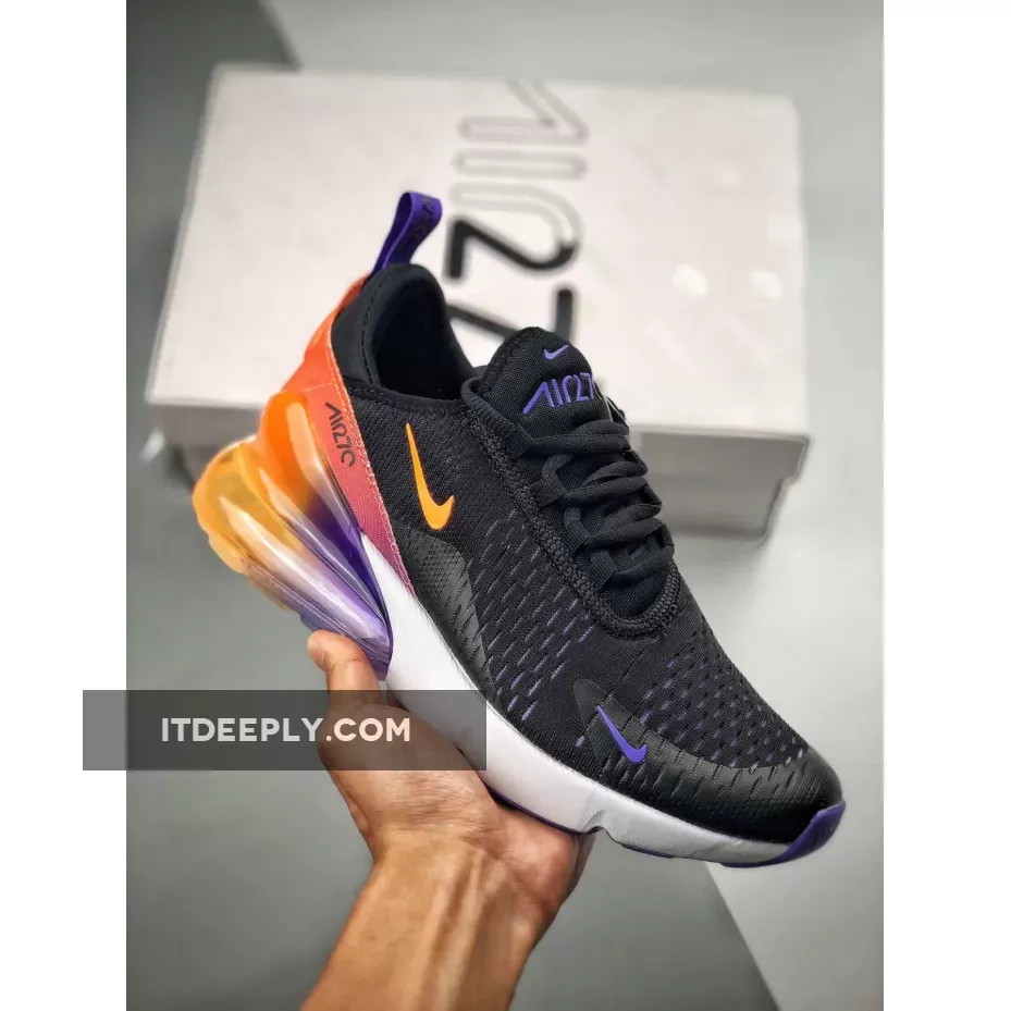 Purple 270 / Nike Air Max 270 ‘Phoenix Suns Gradient’ Black Purple Orange