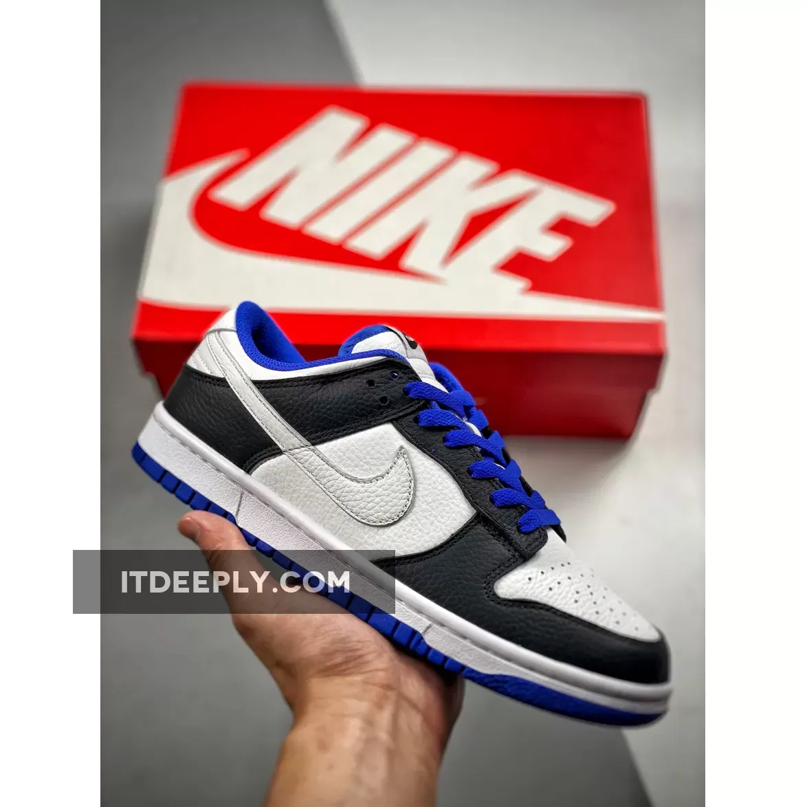 Nike Dunk Low White Black Racer Blue / Dunk Low Royal FD9064-110