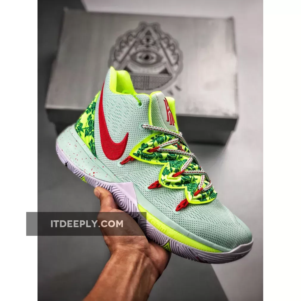 Kyrie Blue And Green - Nike Kyrie 5 'EYBL' Mint Green/Red