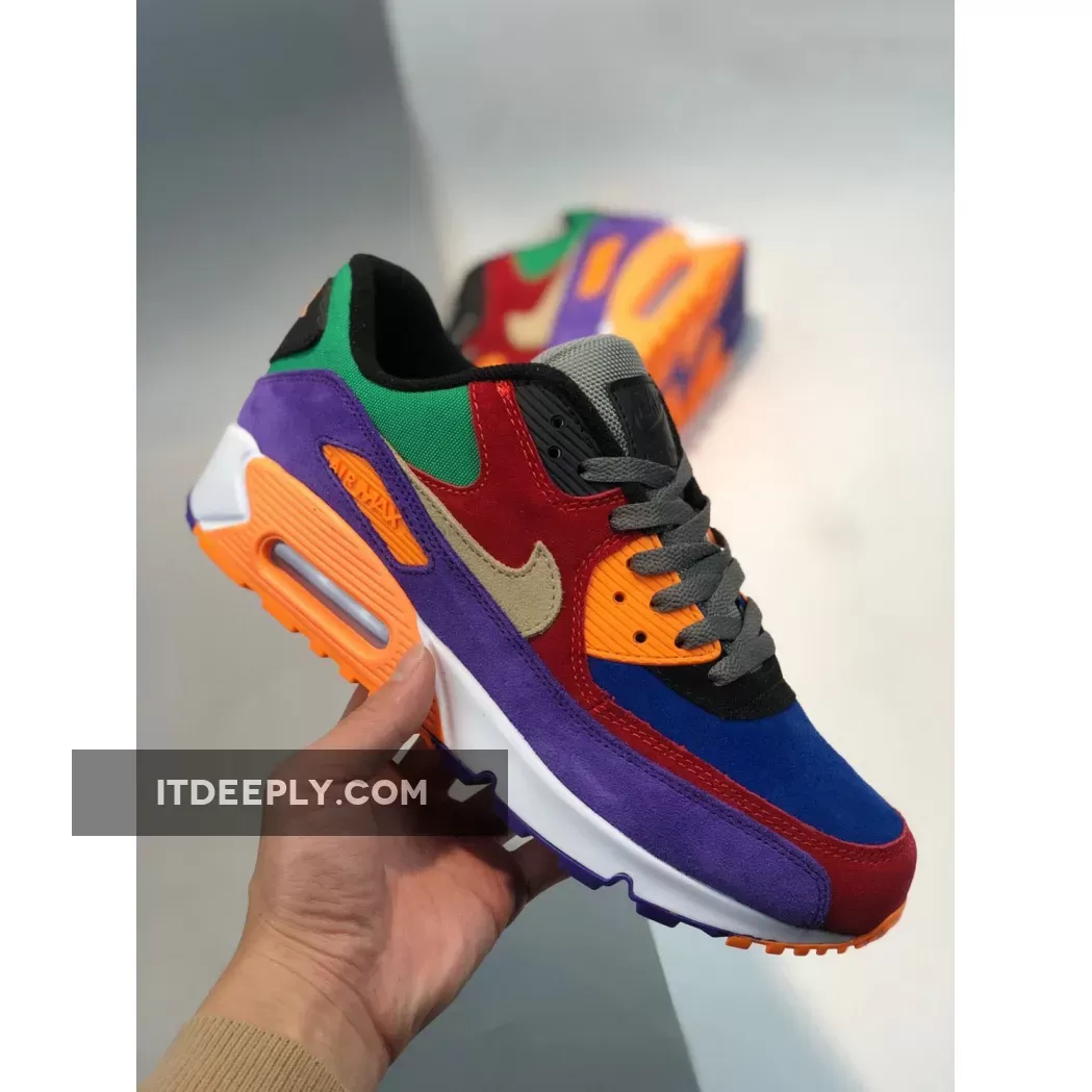 Air Max 90 Viotech - Nike Air Max 90 'Viotech' University Red/Pale Vanilla-Hyper Grape CD0917-600