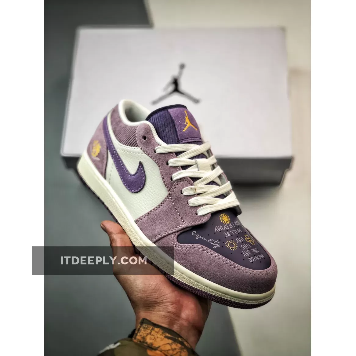 Air Jordan 1 Low "Unity" Purple Smoke/Sail-Purple | LOW 11 PURPLE