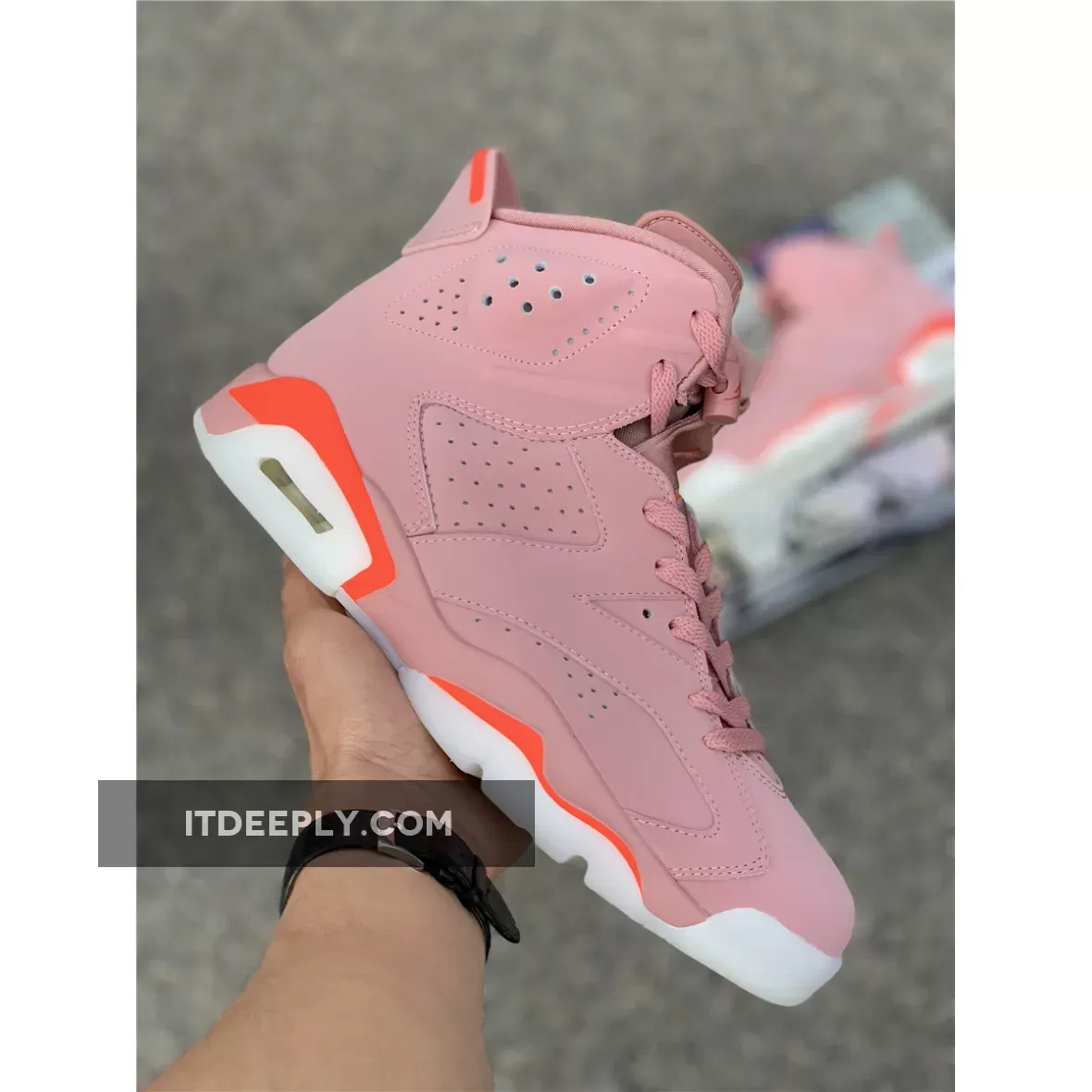 Aleali May x Wmns Air Jordan 6 Retro 'Millennial Pink' CI0550-600 / pink 6