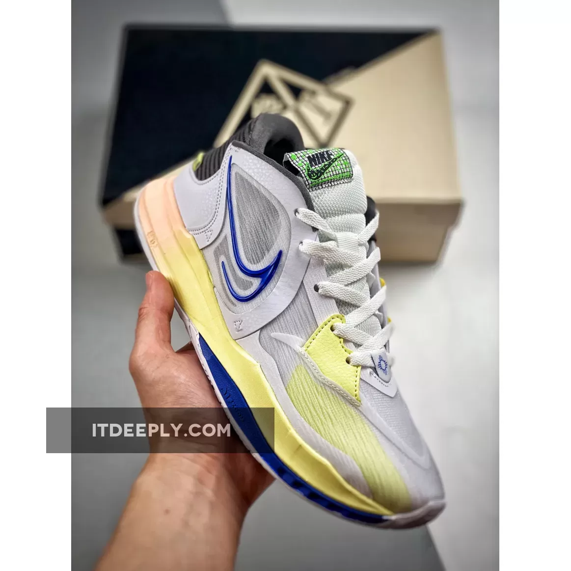 Kyrie Low 5 Symbols Meaning Nike Kyrie Low 5 White/Game Royal-Medium Ash-Citron Tint DJ6012-100