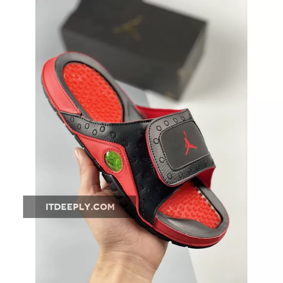 Air Jordan Hydro 13 Black/Gym Red Sandals jordan hydro slide