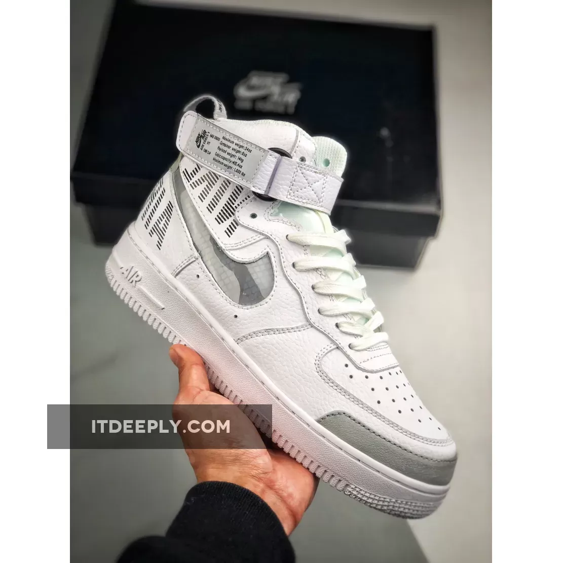 Nike Air Force 1 High White Grey CQ0449-100 Discount