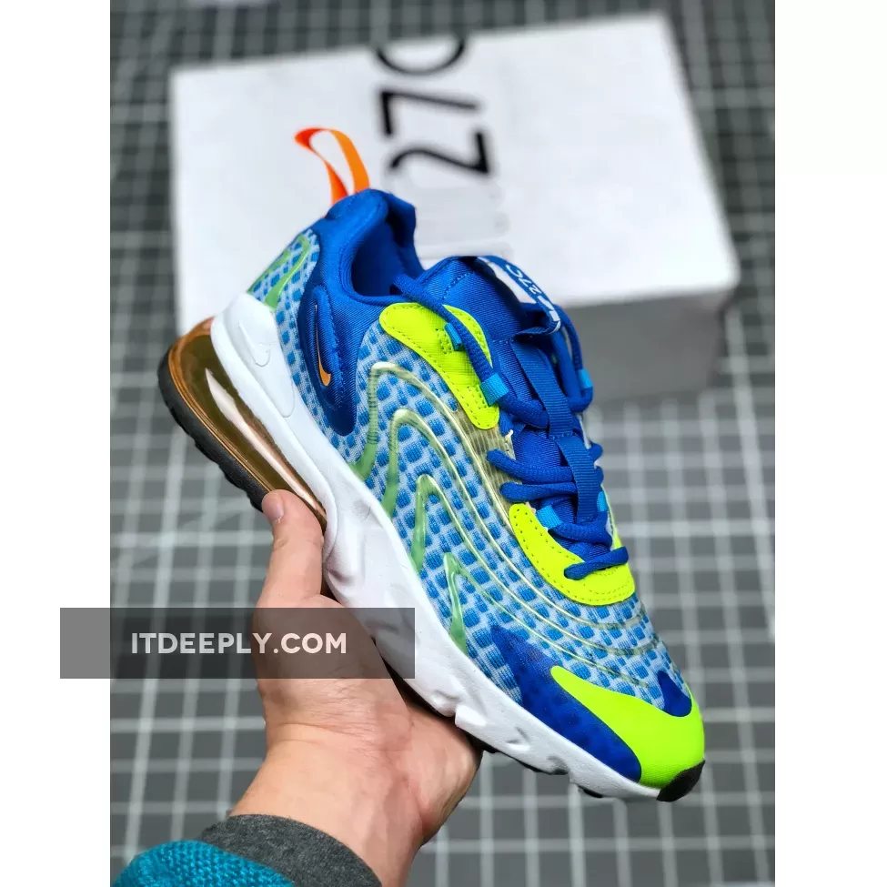 Nike Air Max 270 React ENG V3 Royal Blue/White Yellow / Royal Blue Air Max 270