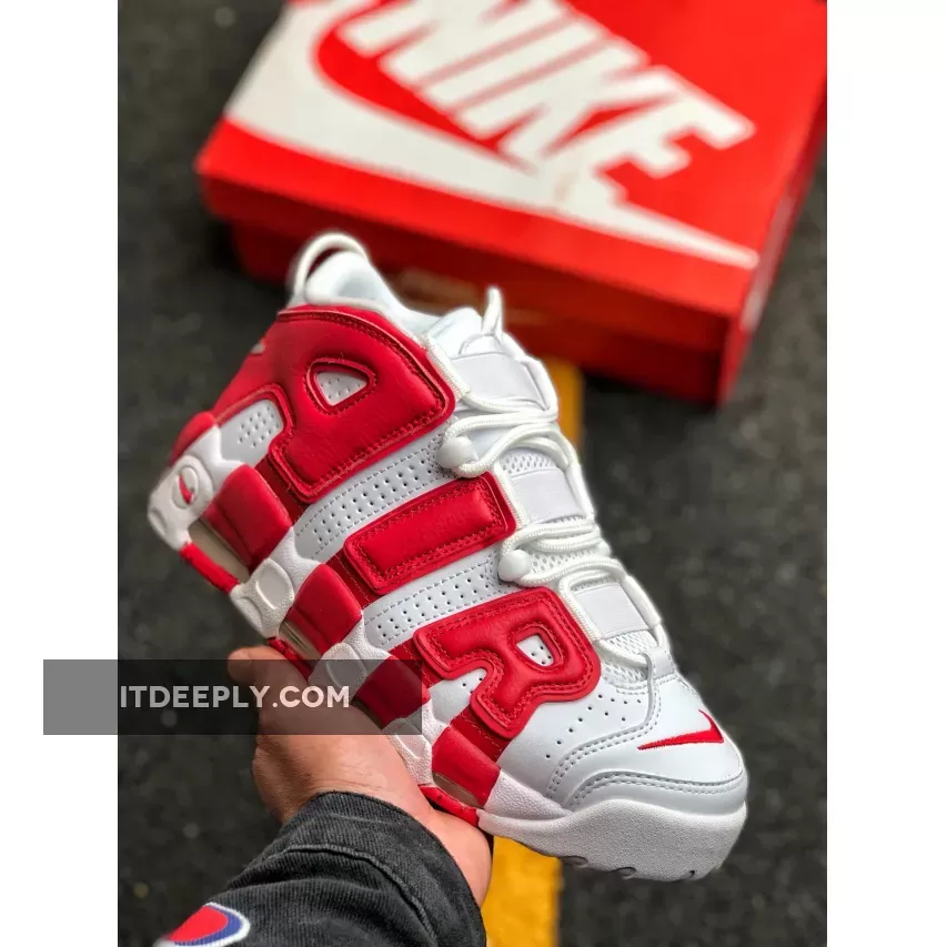 Nike Air More Uptempo White/Varsity Red / Red Uptempo 414962-100