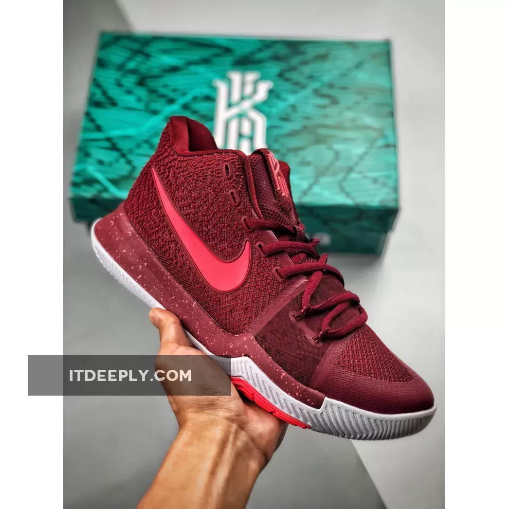 Nike Kyrie 3 'Warning' Team Red/Hot Punch-White / red hot punch