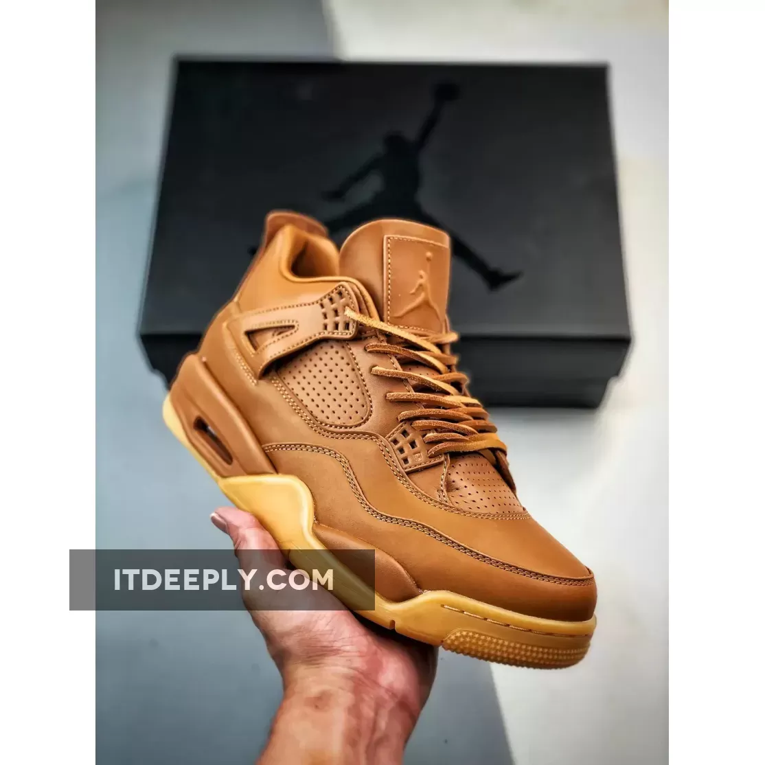 Air Jordan 4 Premium Ginger/Gum Yellow 819139-205