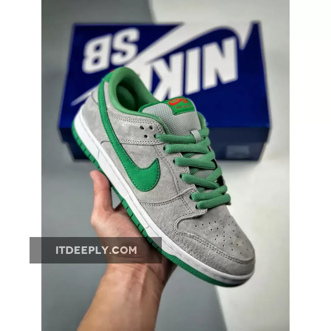 Nike SB Dunk Low Premium ‘Medusa’ Matte Silver/Green-Varsity Red