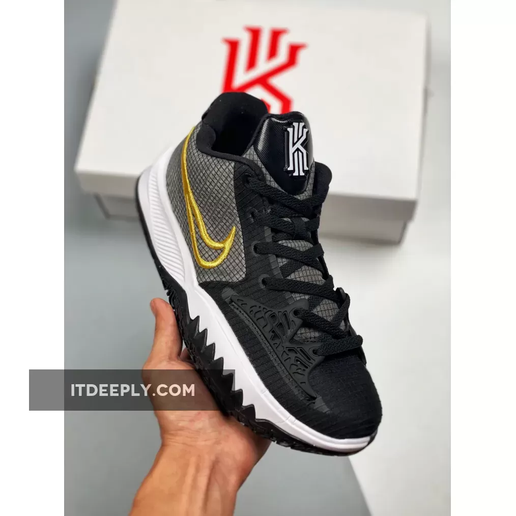 Nike Kyrie Low 4 Black Yellow / kyrie shoes yellow