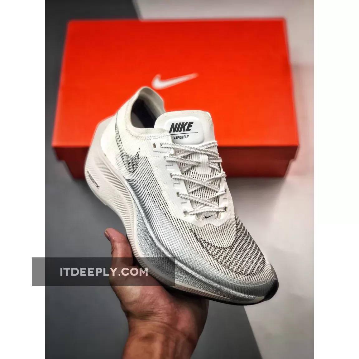 Nike ZoomX VaporFly NEXT% 2 White/Black CU4111-100 - nike zoomx vaporfly next 2 white metallic silver