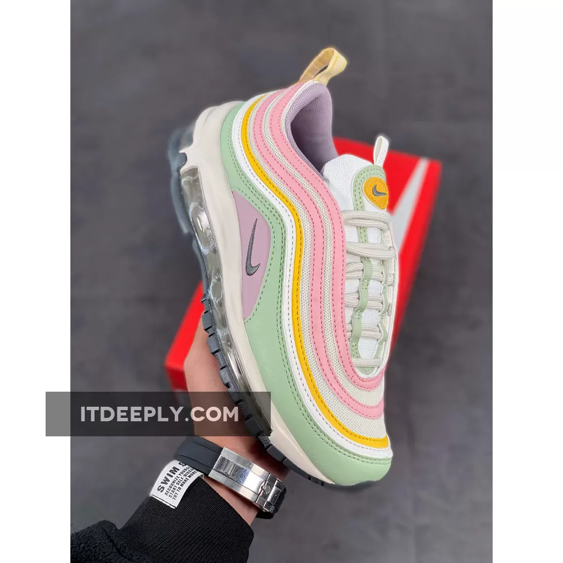 Nike Air Max 97 White Pink Green - Nike Air Max 97 Orange And Yellow DH1594-001