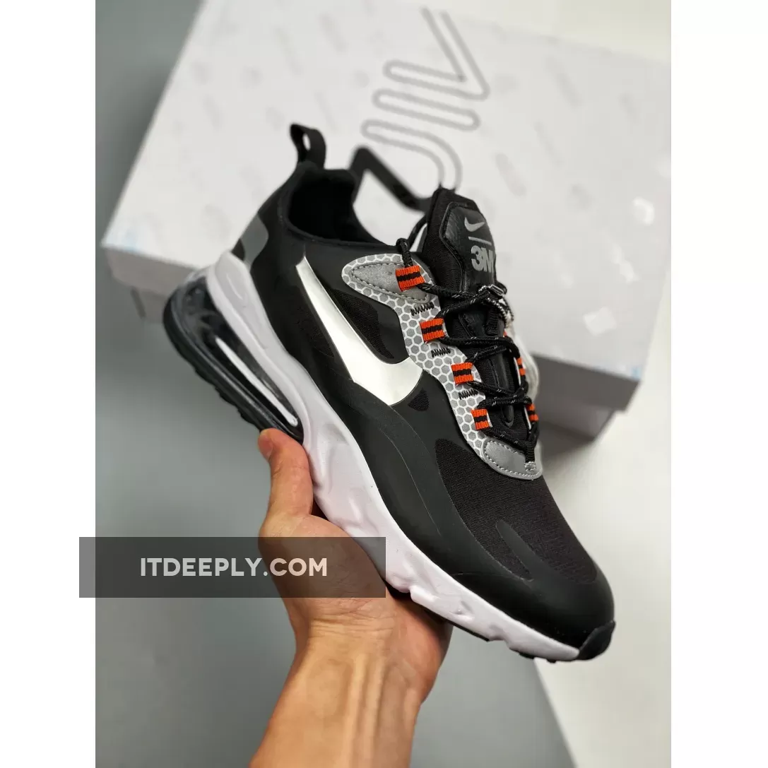 Nike Air Max 270 React Black Silver CT1834-001 Online Sale