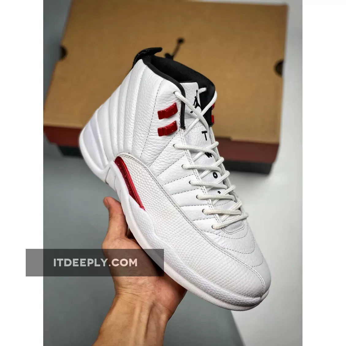 Red And Black 12s - Air Jordan 12 Retro Twist White/University Red-Black AJ12 CT8013-106